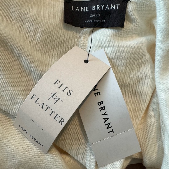 NWT Lane Bryant Draped Neck Off Shoulder Sweater. Cream/Off White. Size 26/28 - Picture 11 of 11